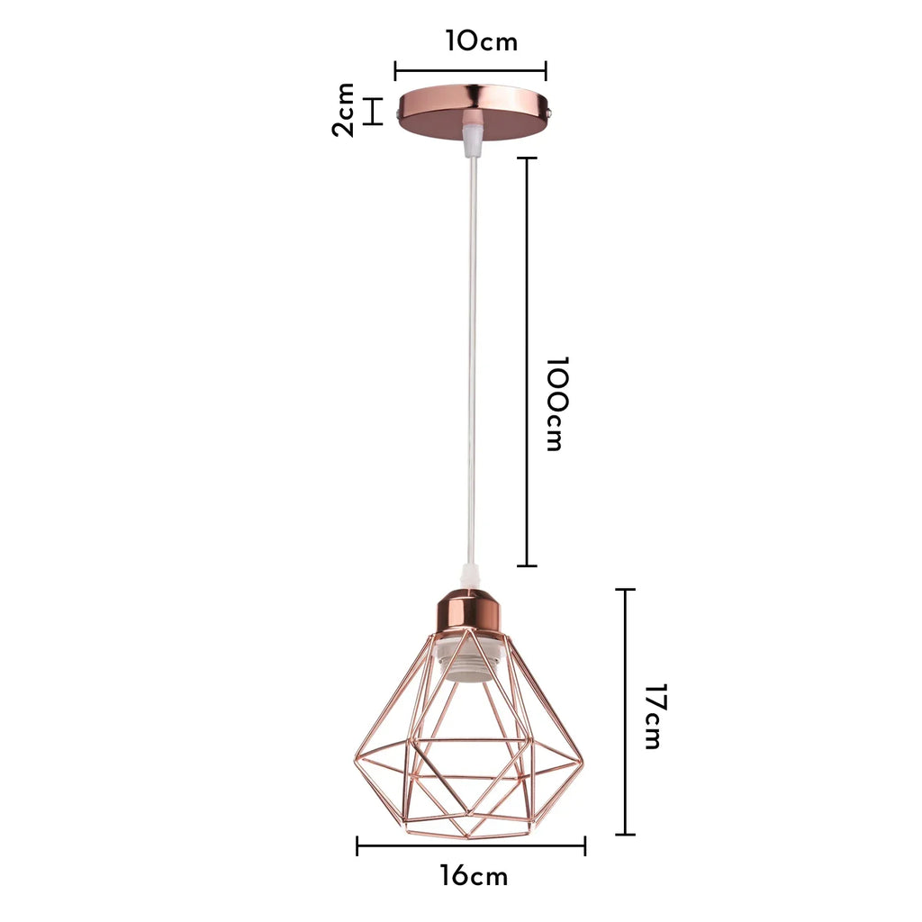 Industrial Retro Loft LED Pendant Light for Home Living Room Kitchen