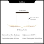 Winged LED Chandelier: Modern Acrylic Pendant Light for Home, Bar, Restaurant