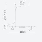 Modern Black Designer LED Chandelier Spot Light for Home Decor Lighting