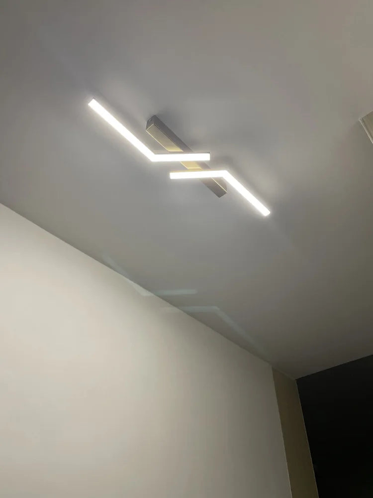 LED Strip Ceiling Lights: Modern Minimalist Corridor & Balcony Lighting