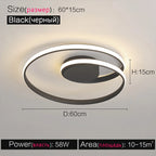 Modern Nordic Style LED Ceiling Lamps Bedroom Study Lighting