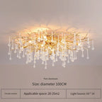 Elegant Gold Crystal Chandelier for Modern Luxury Living Spaces