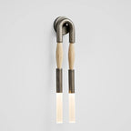 Designer Tassel U-Shaped Wall Lamp - Gold/Silver/Black Metal - Hotel Living Corridor