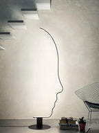 Modern Minimalist Human Face LED Floor Lamp for Living Room and Bedroom