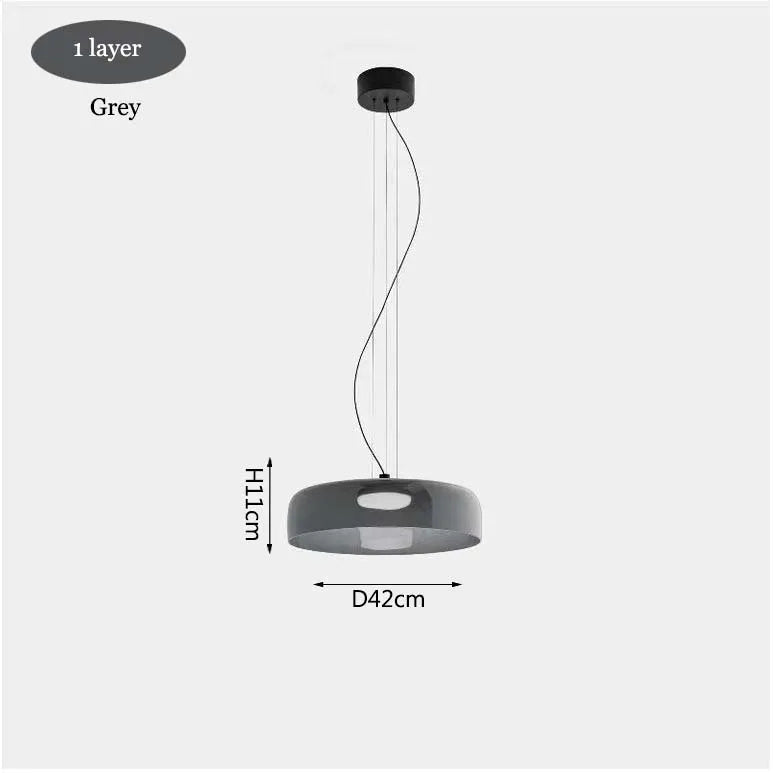 Nordic Glass Chandelier: Modern Ceiling Pendant Lights for Living and Dining Room