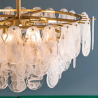 Modern Frosted Glass Ceiling Chandelier Pendant Lamp for Living Room Home Decor