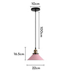 Nordic Pink Chandelier LED Pendant Light Modern Minimalist Ceiling Lamp