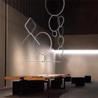 Minimalistic Pendant Light - Designer Ring Lamp for Office, Living Room, Bedroom