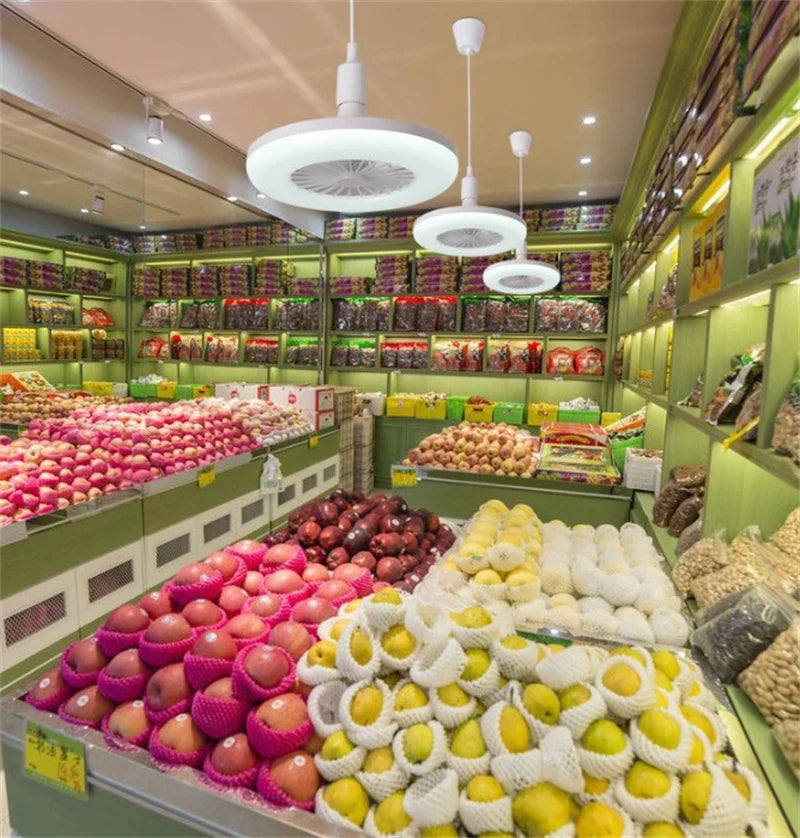 Modern 30W LED Ceiling Fan Light for Bedroom, Kitchen & Balcony