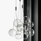Modern Glass Ball LED Pendant Lamps for Kitchen Bedroom Living Room Lighting