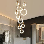Wooden LED Chandelier for Living Room Ceiling Modern Lighting Fixtures