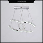 Modern LED Crystal Chandelier for Living Room, Restaurant - Creative Pendant Light
