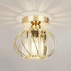 Modern Industrial LED Crystal Ceiling Light for Kitchen Hallway Dining Living Room