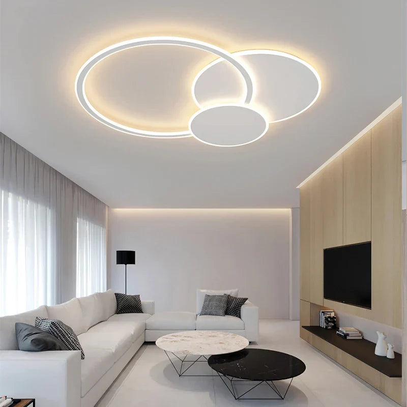 LED White Ceiling Chandelier with Remote Control