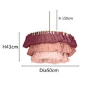 Bohemian Vintage Fela Tassel Handwoven Chandelier LED Home Decoration Light