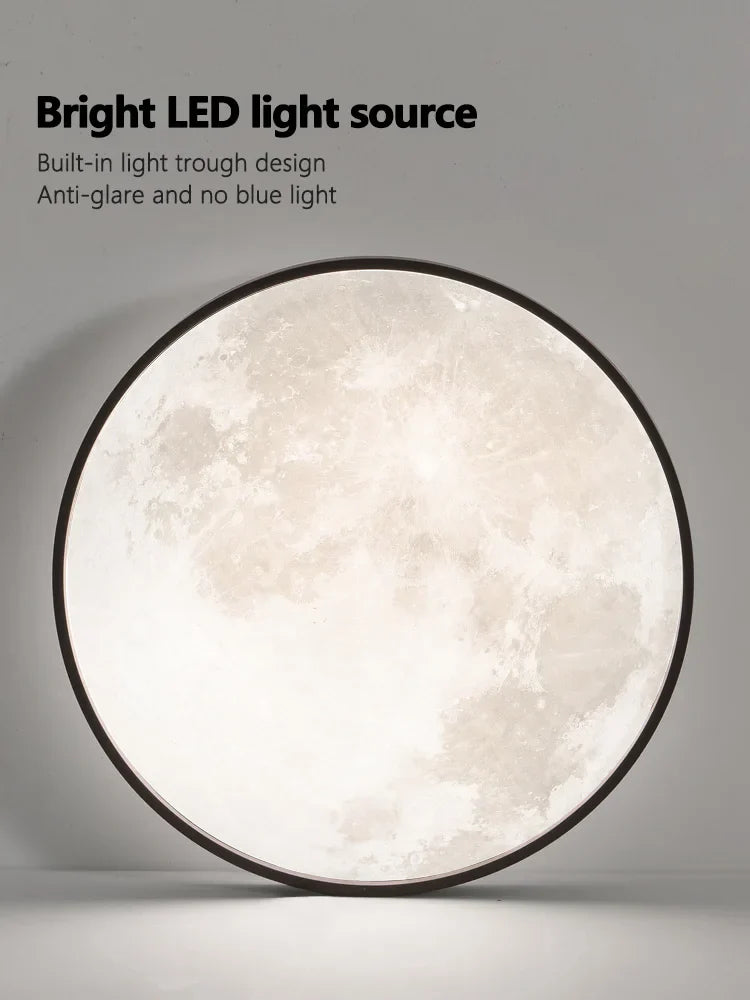 Ultra-Thin Round LED Ceiling Lamp for Bedroom, Modern Nordic Design