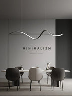 Minimalist Curve LED Pendant Light for Dining Room, Bar, Kitchen - Home Decor Fixtures