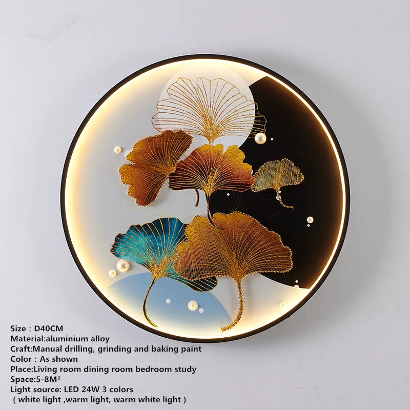 Chinese Picture Wall Decoration Lamp - Modern LED Lighting for Home Décor