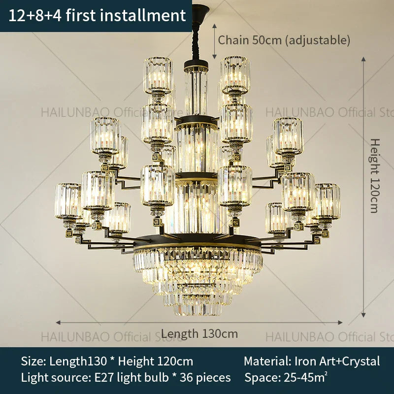 Modern Crystal Chandelier Light for Luxurious Living Spaces