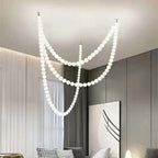 Nordic Magic Beans Double Layer LED Chandelier for Bedroom and Kitchen