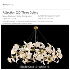 Ginkgo Biloba Chandelier: Elegant Duplex Living Room Hotel Lobby Pendant Light