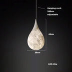 Alabaster Pendant Lights LED Designer Hanging Lamps For Living Room