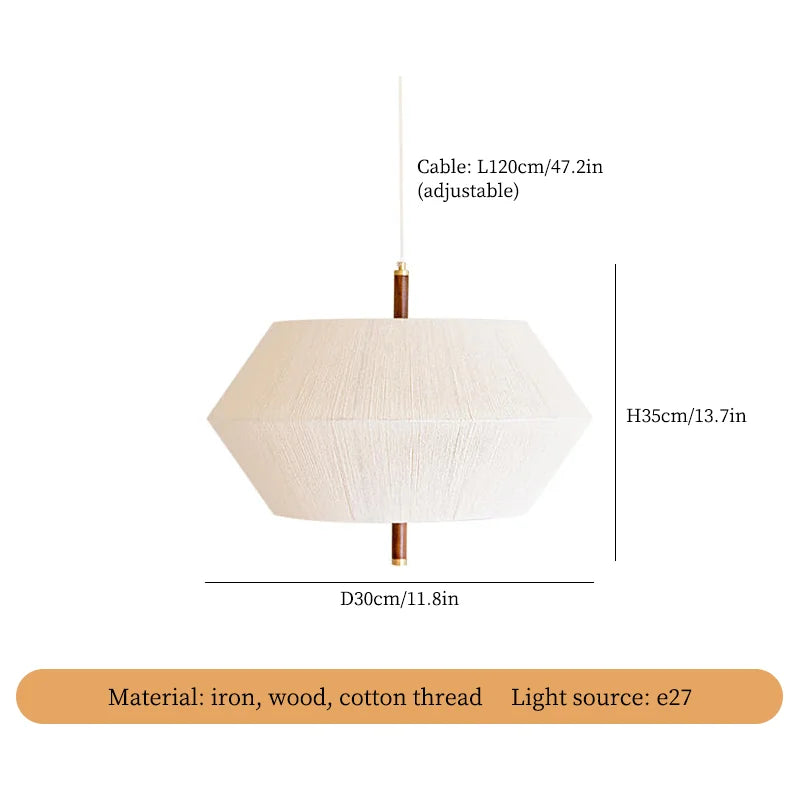 Zen Japan Ceiling Chandelier for Teahouse Restaurant Bedroom Dining Room Decor