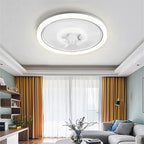 Modern White Ceiling Fan Light 120W LED Remote Control Dimmable Chandelier Fan
