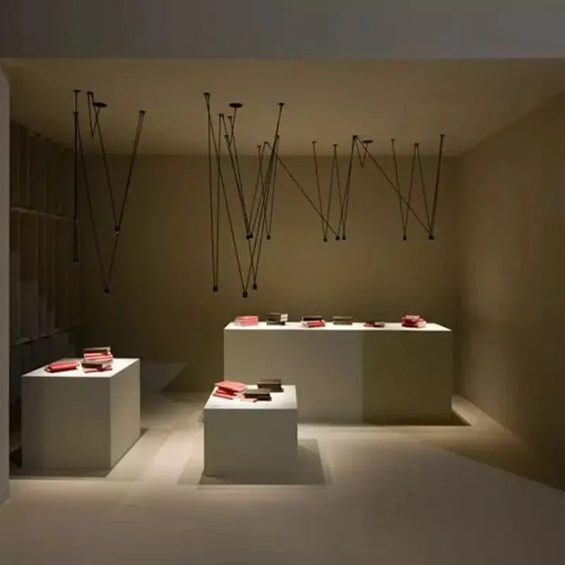 Geometric Pendant Lamp Modern Simple Lights Decoration Vintage Kitchen Coffe