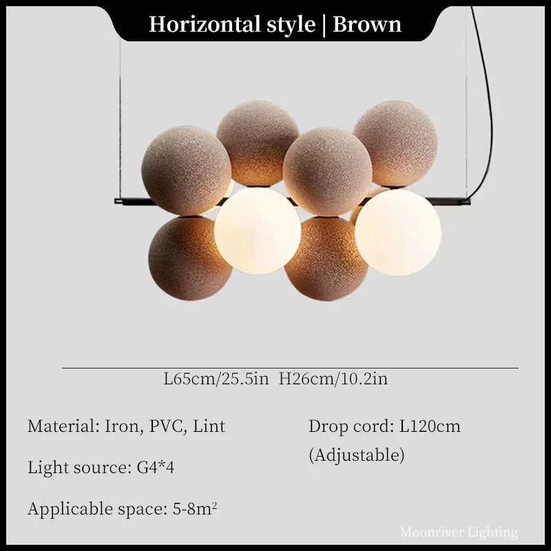 Ball LED Ceiling Chandelier Modern Creative Kitchen Island Bedroom Pendant Lights