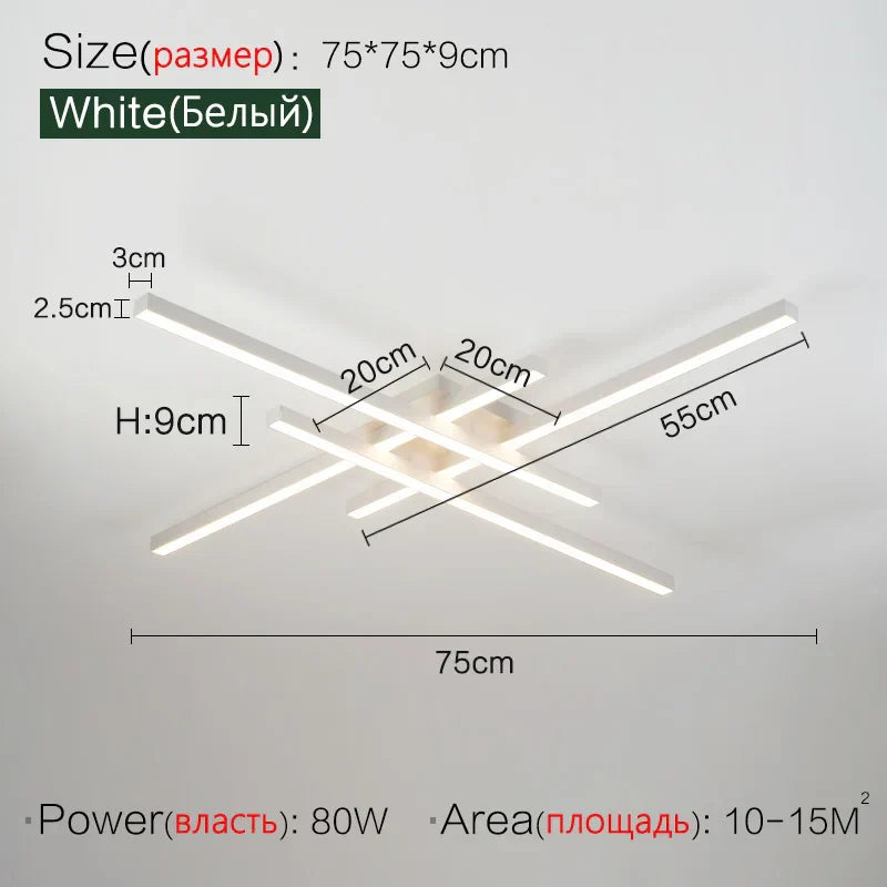 Modern Nordic Duplex Villa Ceiling Light for Living Room Bedroom Hall