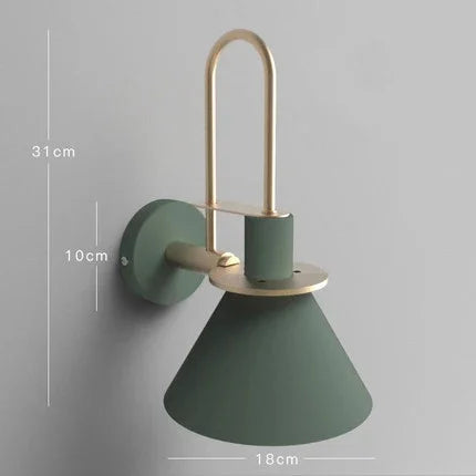 Nordic Wall Sconces: 350° Rotating Bedside Lighting Fixture