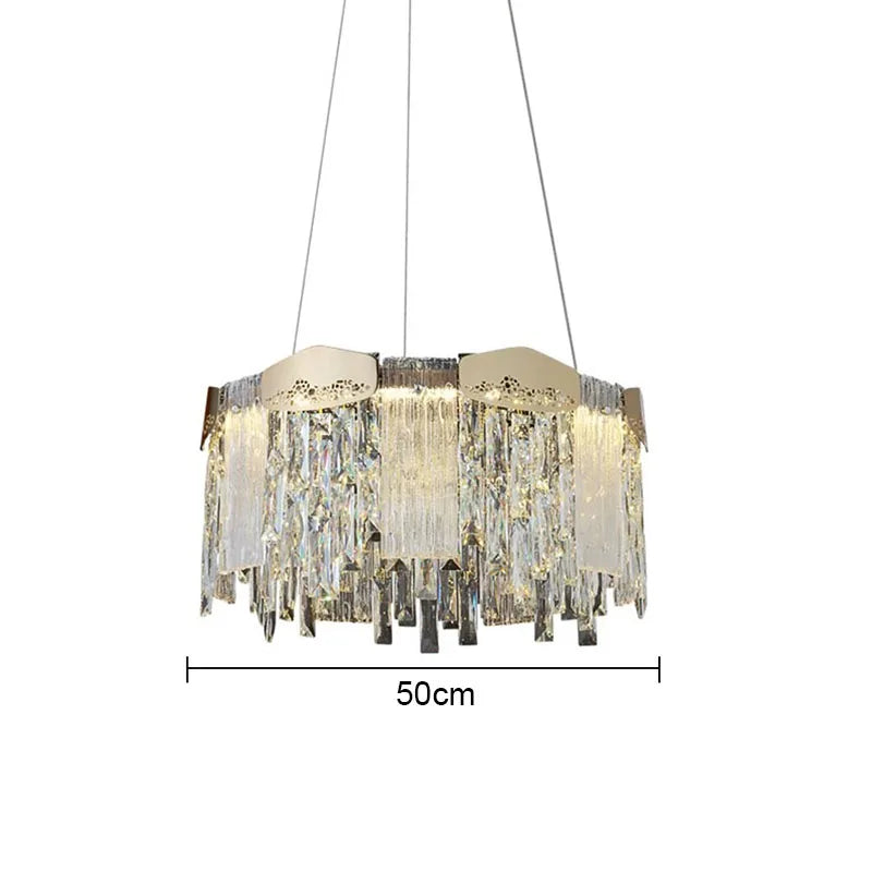 Crystal Ceiling Chandelier: Modern Luxury Lighting for Living Room, Dining Room, Bedroom