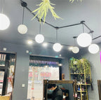 Nordic Glass Pendant Lights - White Ball Hanging Lamps for Home Decor