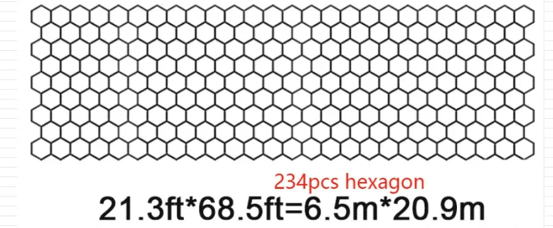 Honeycomb LED Car Detailing Ceiling Light - Customized Hexagon Design for Showroom