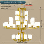 2024 New Duplex Villa Chandelier: High Jump Floor Hollow Lamps Lighting