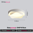 Modern Nordic Ceiling Light LED Bedroom Lamp Indoor Lighting