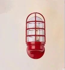 Iron Cage Guard Wall Sconce Vintage Retro Industrial Loft Wall Lamp