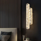 Oval Crystal Wall Lamp: Modern Minimalist Light Luxury for Living Room & Bedroom