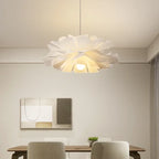 White Acrylic Flower Pendant Chandelier LED Lighting for Home Decor
