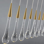 Gold Crystal Pendant Light: European Luxury LED Bar Lamp