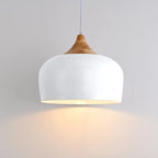 Nordic Wood Pendant Lights with Aluminum Shade for Home Restaurant Bar Hotel Café