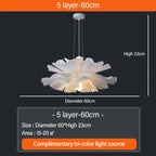Nordic Ins Girls Room Chandelier: Creative Designer Warm Living Dining Flower Lamp