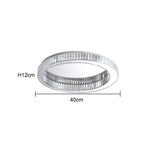 Crystal Circle Ceiling Chandelier: Modern LED Indoor Lighting for Living Room, Bedroom & Study