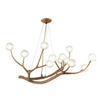Tree Branches Chandelier Resin LED Pendant Light Luxury Living Room Decoration