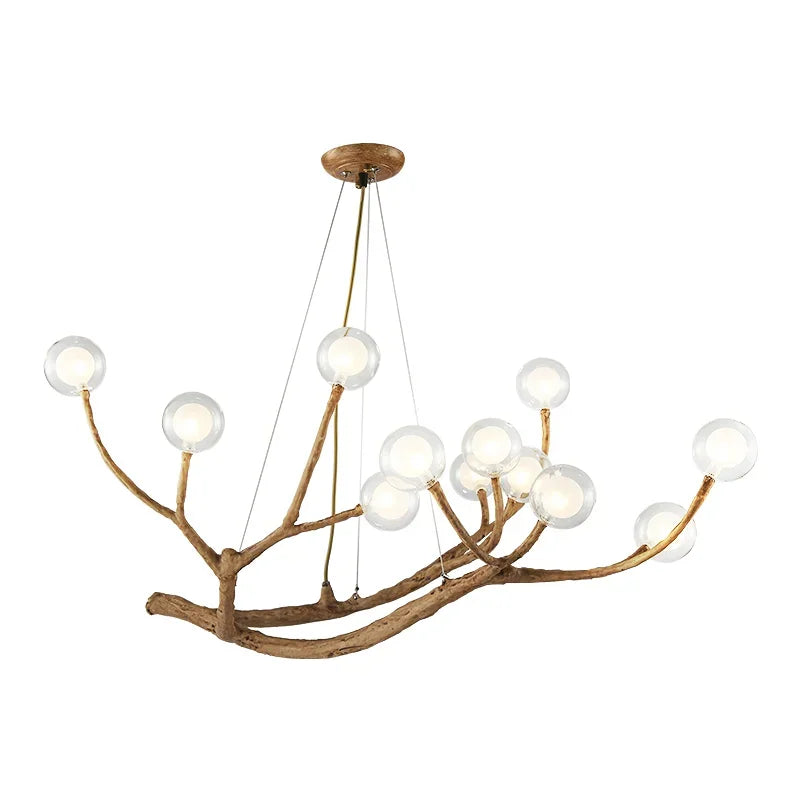 Tree Branches Chandelier Resin LED Pendant Light Luxury Living Room Decoration
