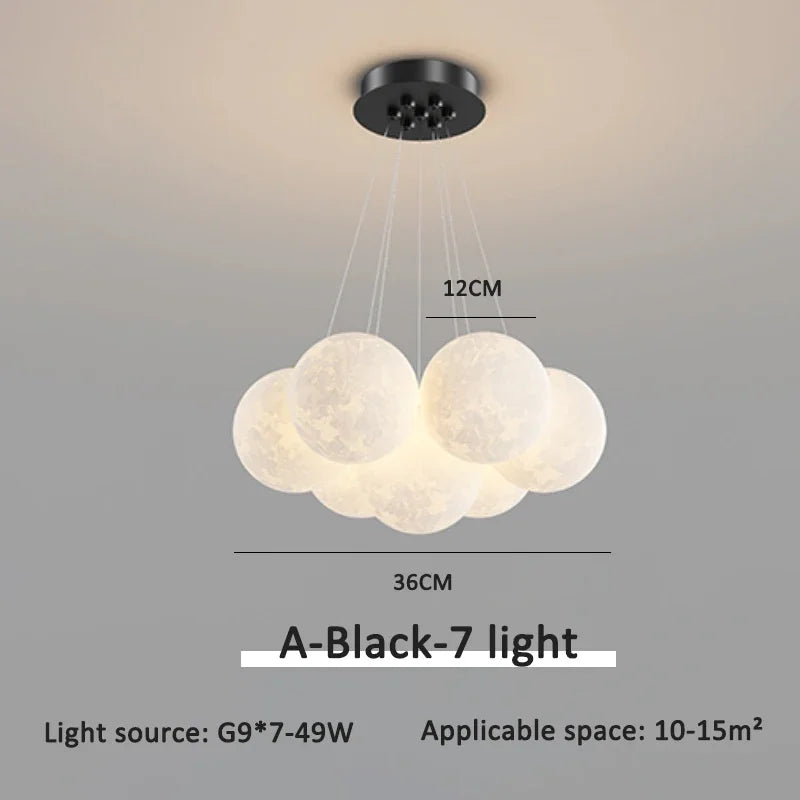 Bubble Ball LED Pendant Lights: Modern Chandelier for Living Dining Bedroom Office Decor