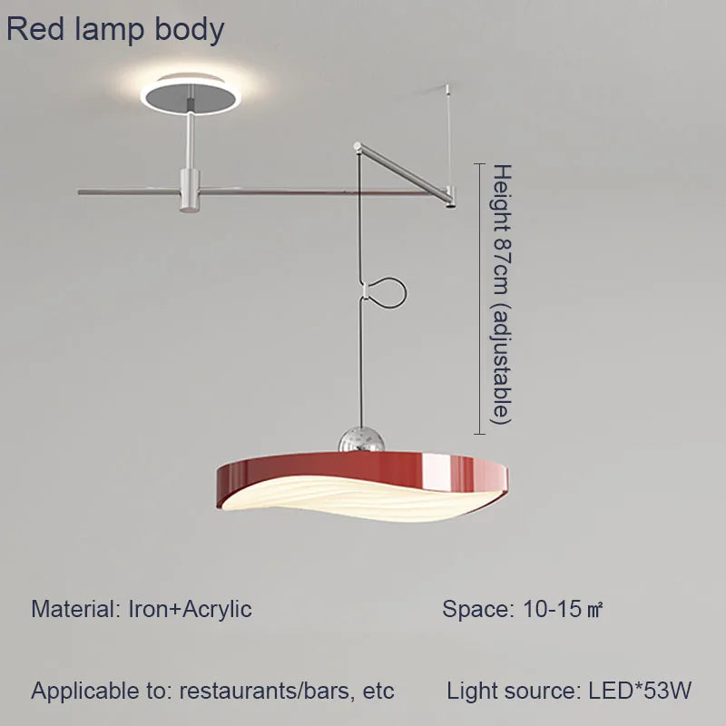 Modern Dining Table Pendant Lights, Movable Indoor Lighting for Home Decoration