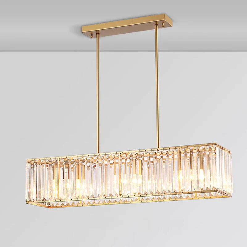 Modern Iron Crystal Chandelier for Home Decor and Dining Table