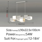 Square LED Chandeliers: Modern Home Indoor Lighting Fixtures for Living, Bedroom, Dining Room